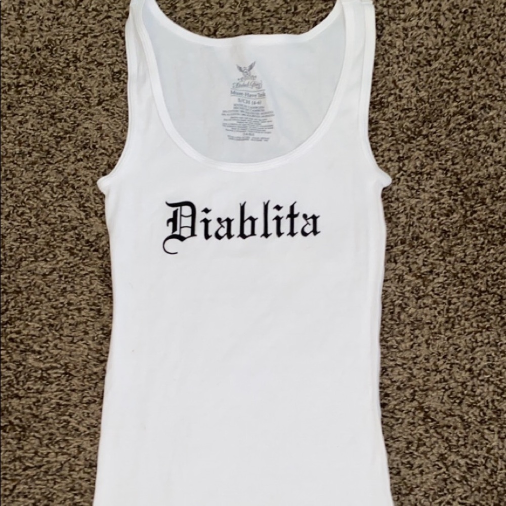 ‘Diablita’ white tank